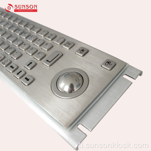 Anti-vandal Metal Keyboard at Touch Pad